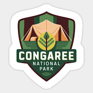 Camping Adventure Congaree National Park Sticker